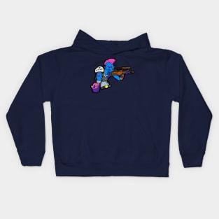 Fiddle Sniper (Drow) Kids Hoodie